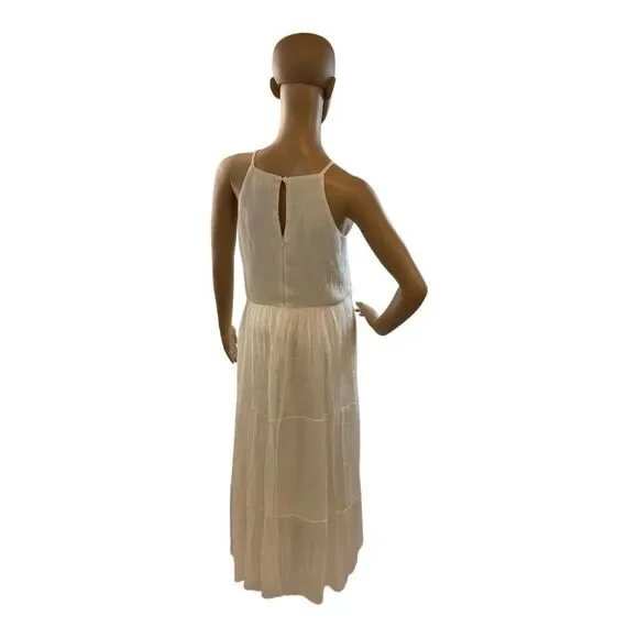 Kings Road Women's White Polyester Sleeveless Long Maxi Dress Size Small. - Picture 4 of 11